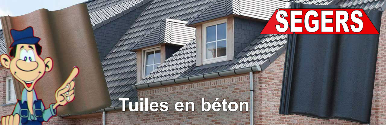 Toiture tuile de bruge en béton