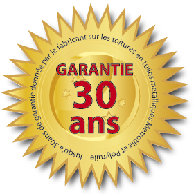 Toitures garanties 30 ans par le fabricant