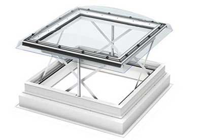 Exutoire de fumée pour toiture plate VELUX