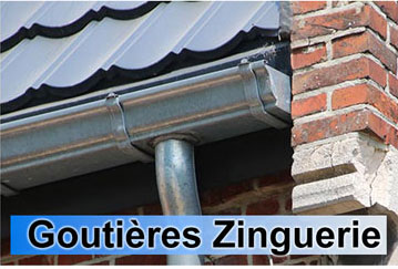 Couvreur-zingueur goutières solins tuyaux de descente